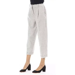 Gray Wool Pant