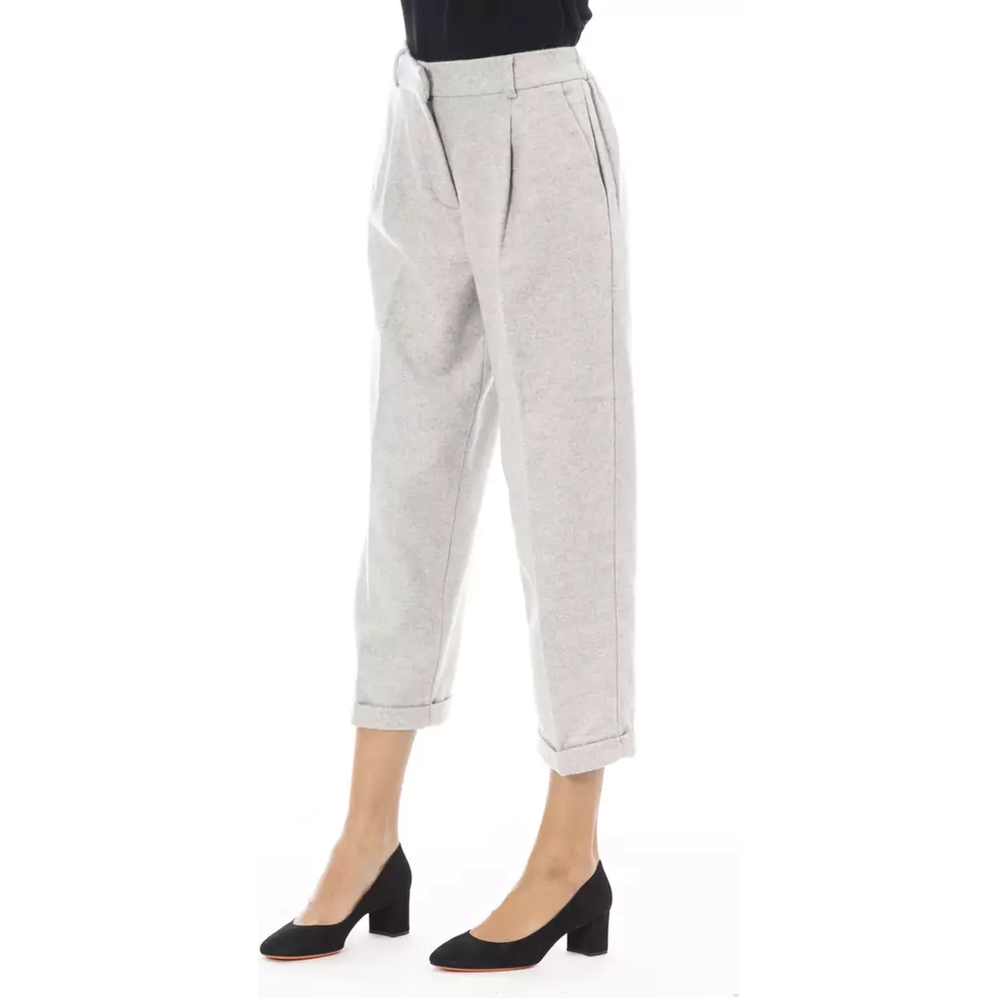 Gray Wool Pant