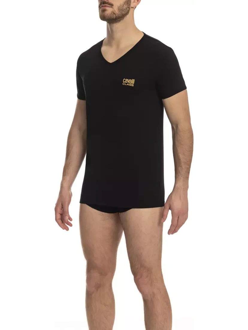 Black Cotton T-Shirt