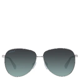 نظارات شمسية معدنية باللون الذهبي الوردي