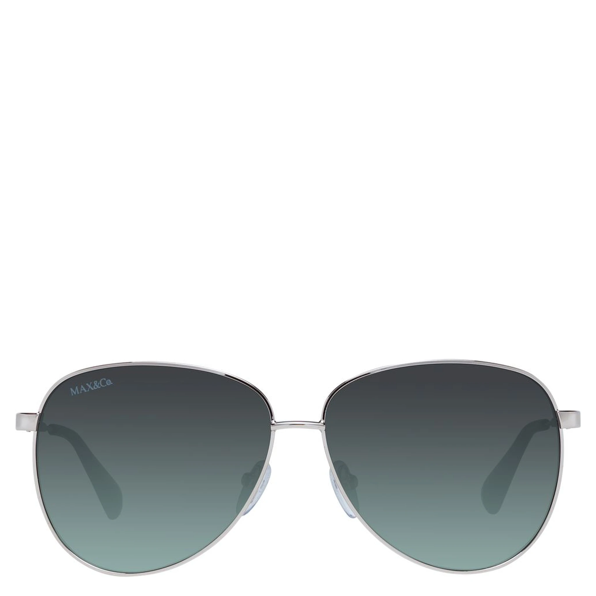 نظارات شمسية معدنية باللون الذهبي الوردي