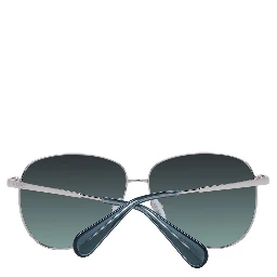 نظارات شمسية معدنية باللون الذهبي الوردي