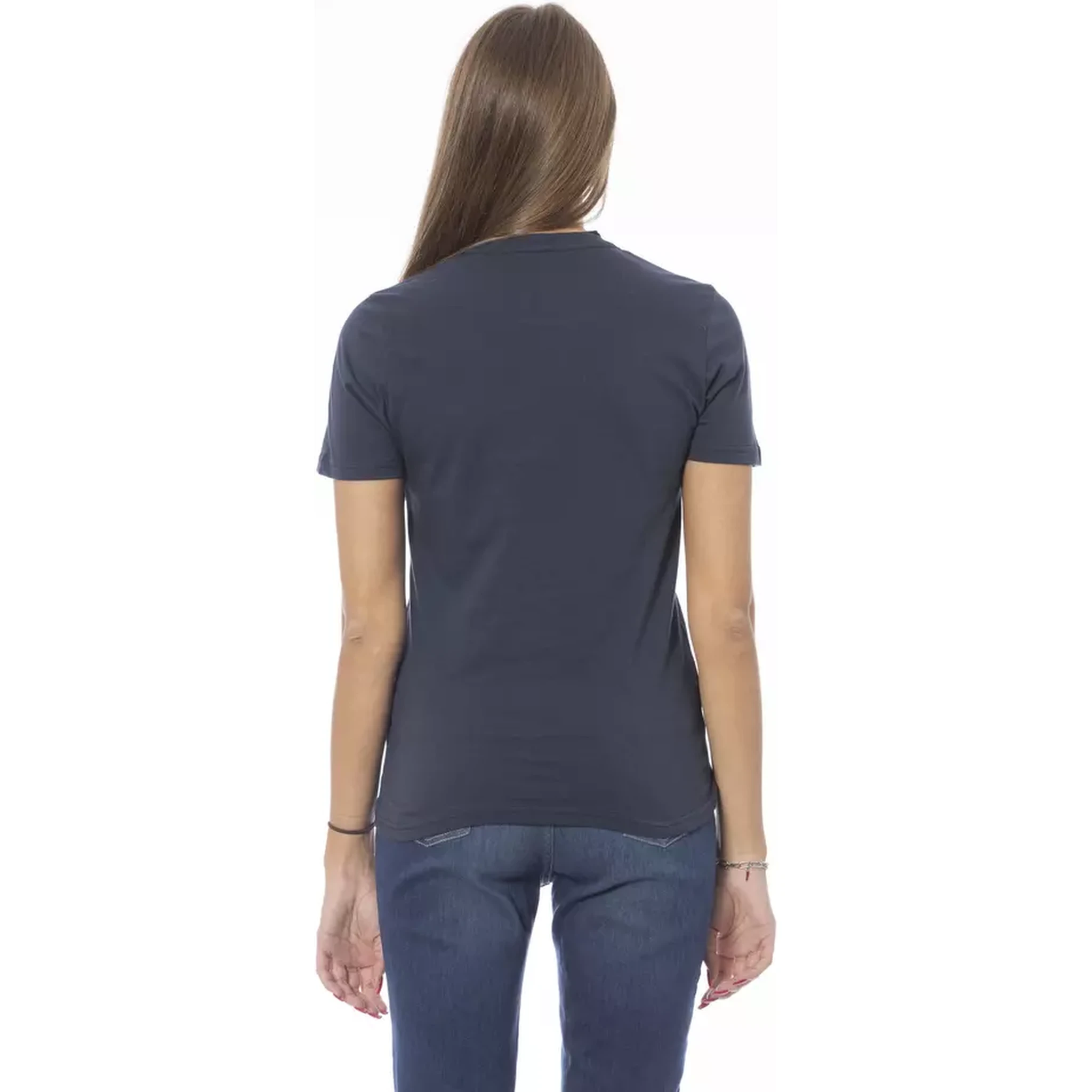 تيشيرت قطني أزرق