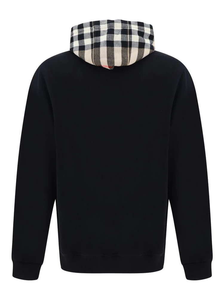 Black Cotton Samuel Hoodie Sweatshirt alternative