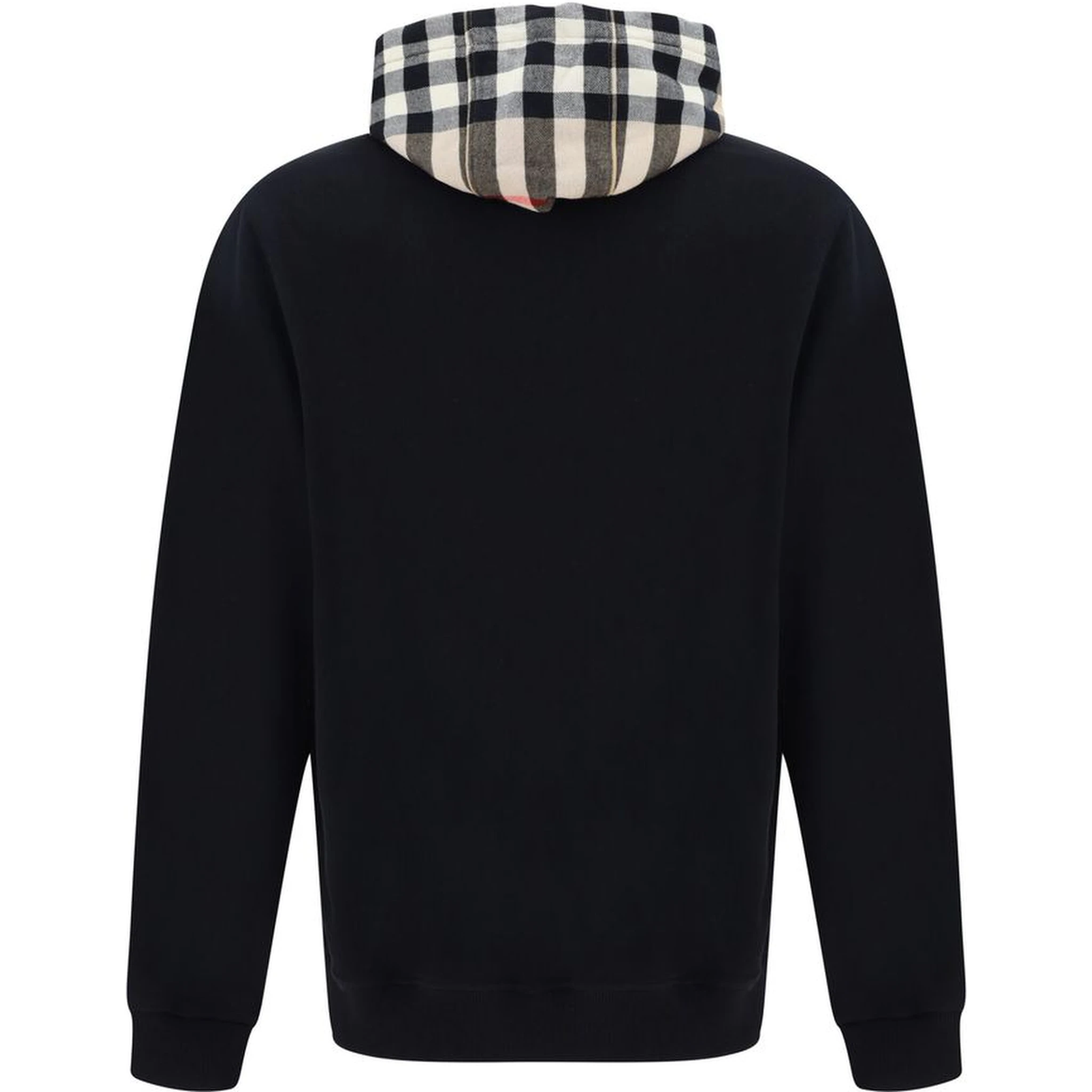 Black Cotton Samuel Hoodie Sweatshirt