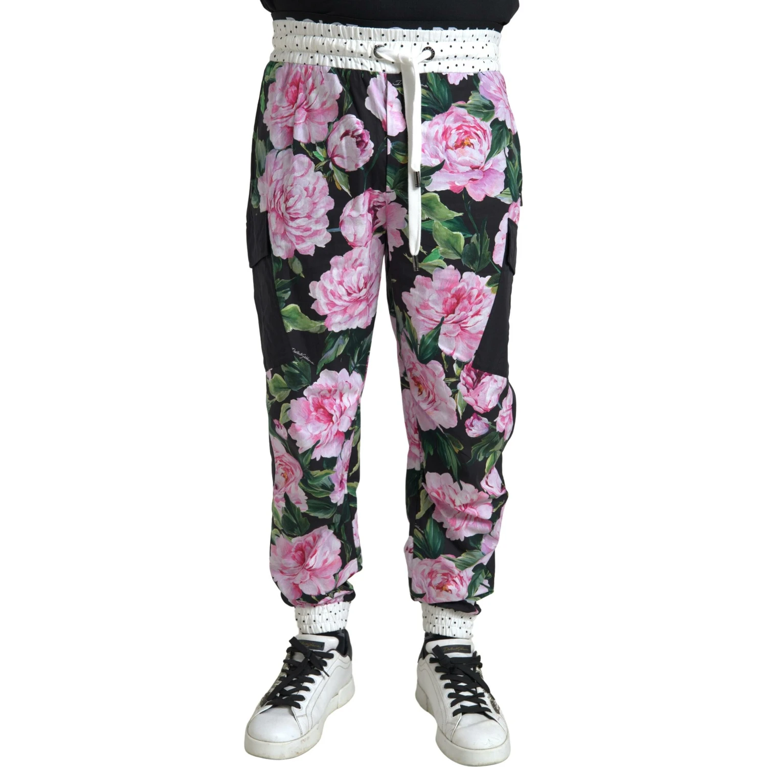 Multicolor Peony Joggers Cotton Men Pants