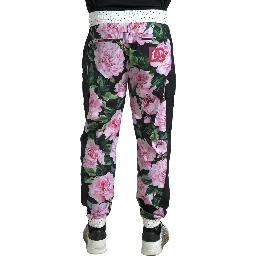 Multicolor Peony Joggers Cotton Men Pants