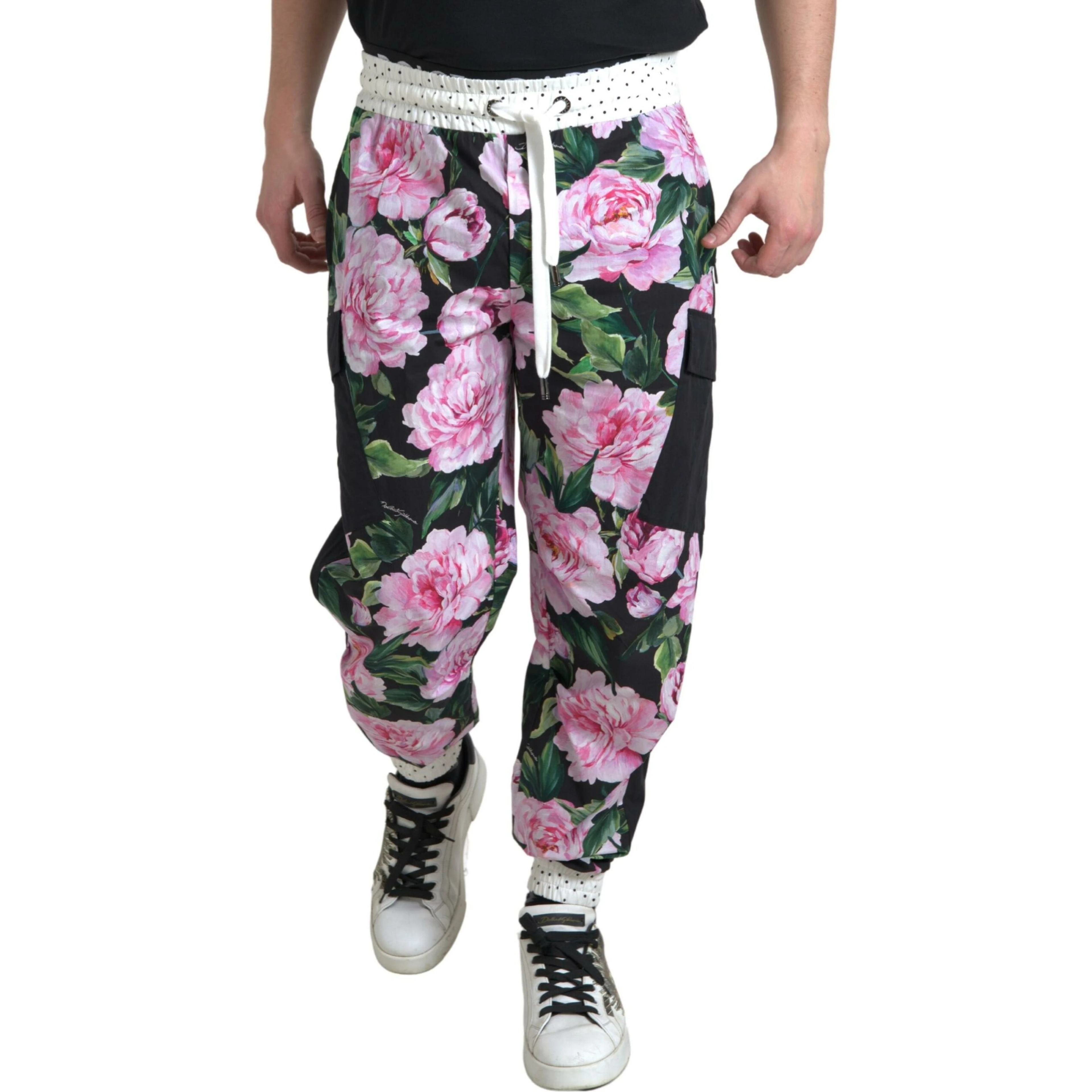 Multicolor Peony Joggers Cotton Men Pants