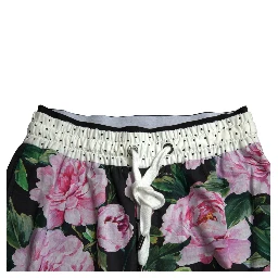 Multicolor Peony Joggers Cotton Men Pants