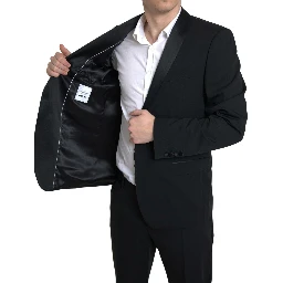Black 2 Piece Single Breasted MARTINI Suit