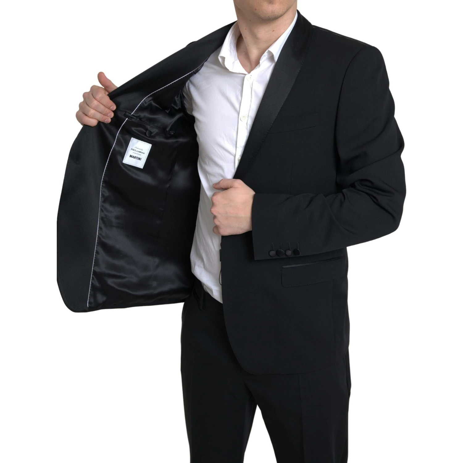Black 2 Piece Single Breasted MARTINI Suit