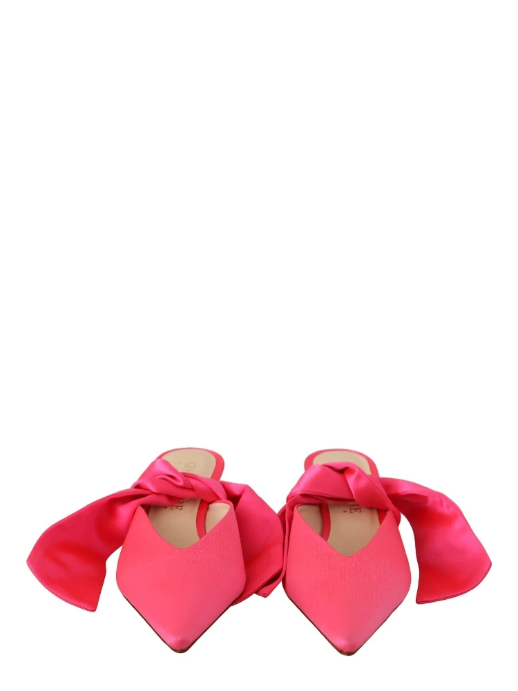 Pink Leather Lace Up Kitten Heels Pumps Shoes alternative