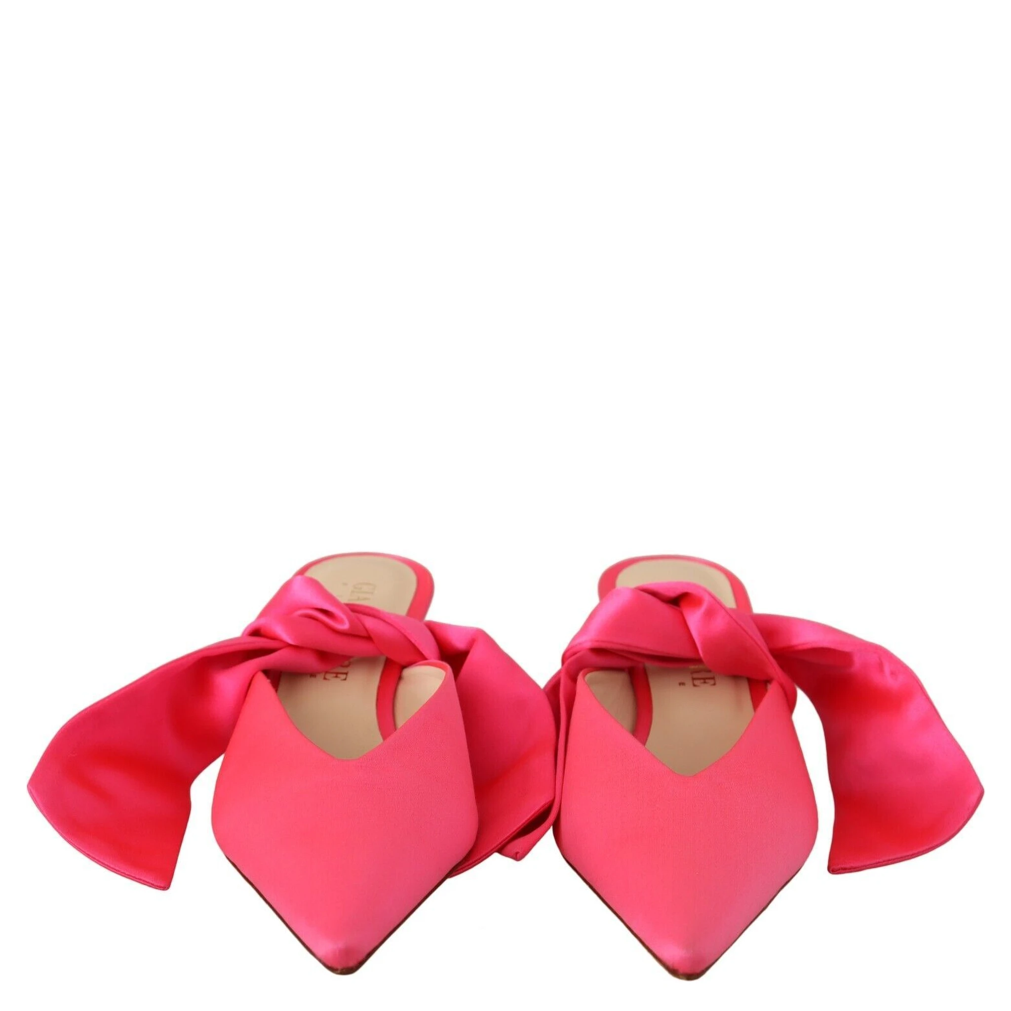 Pink Leather Lace Up Kitten Heels Pumps Shoes