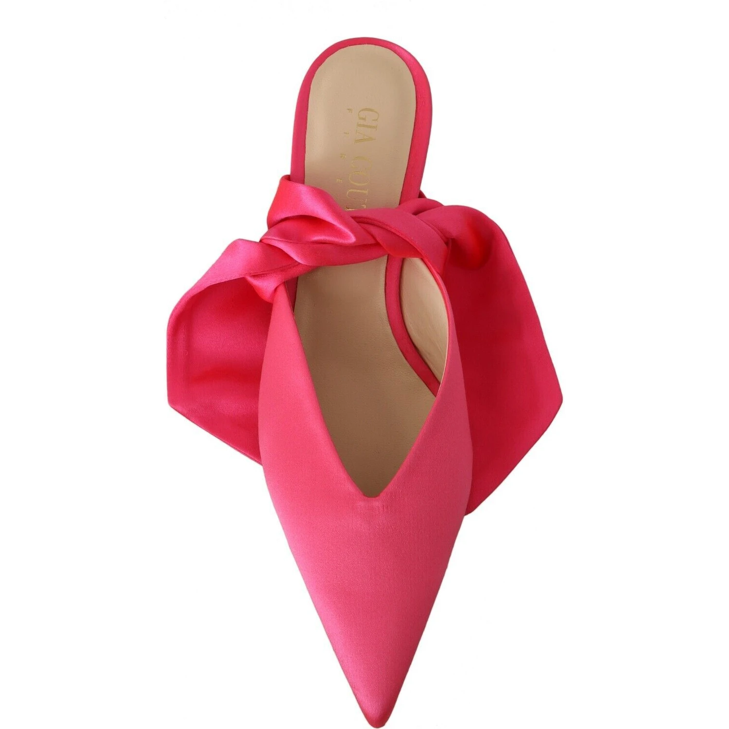 Pink Leather Lace Up Kitten Heels Pumps Shoes