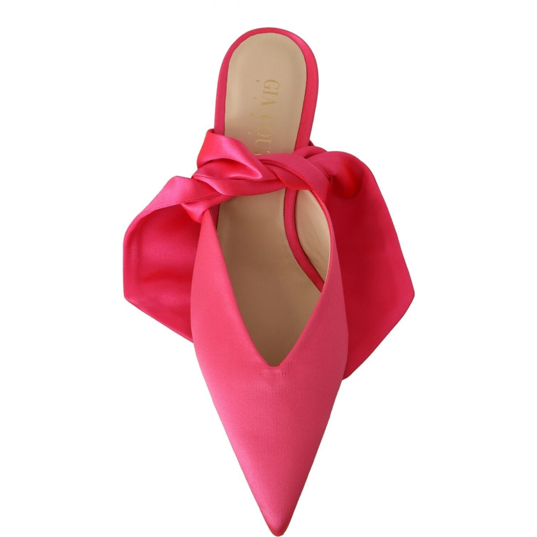 Pink Leather Lace Up Kitten Heels Pumps Shoes