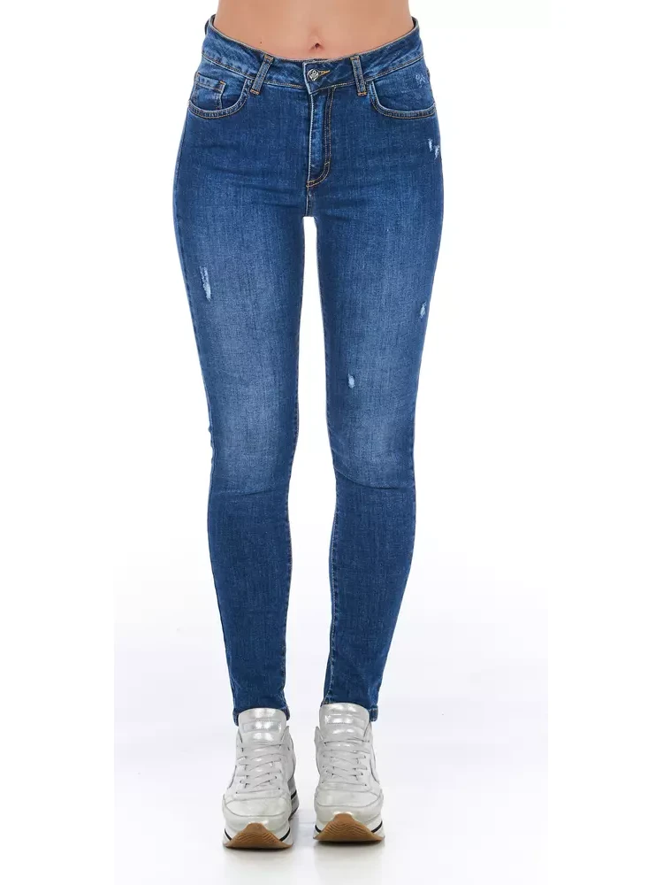 Blue Other Fibres Jeans Denim