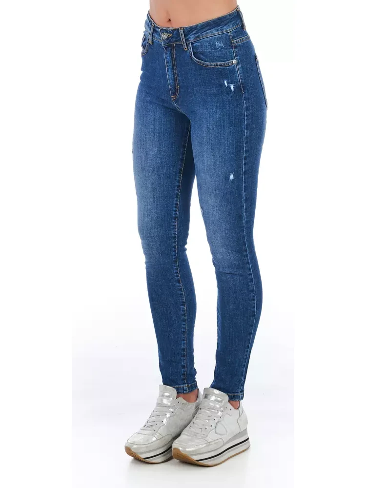 Blue Other Fibres Jeans Denim alternative
