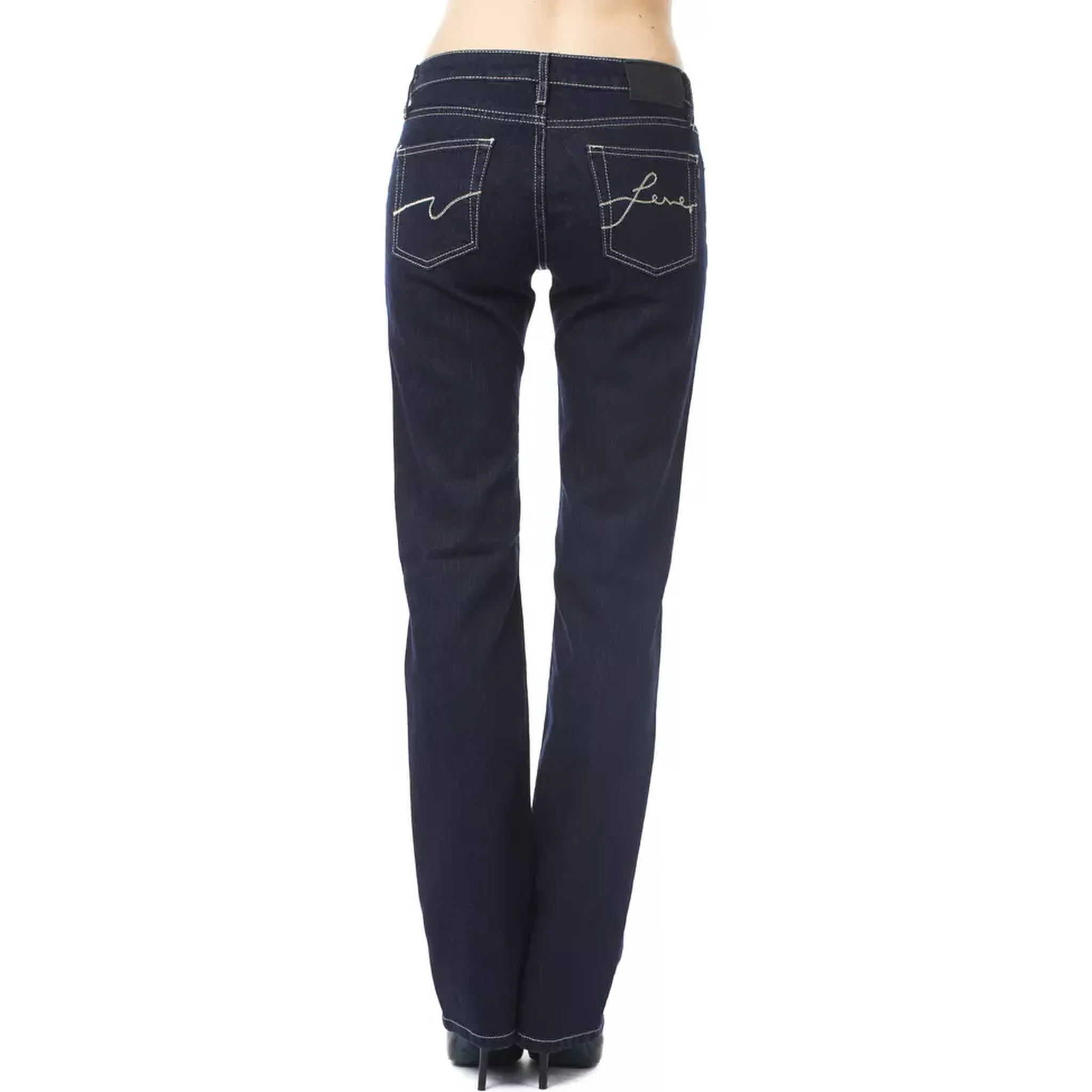 Blue Cotton Jeans Denim