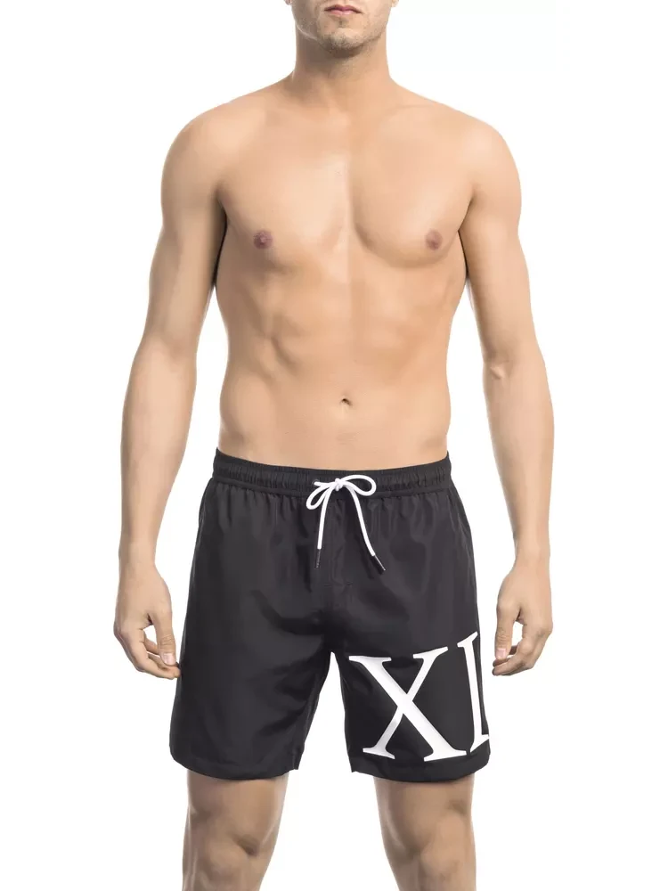 Black Polyester Swimwear