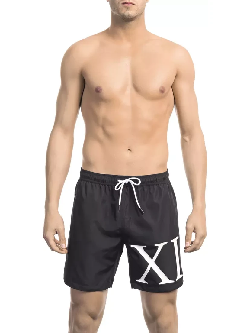 Black Polyester Swimwear