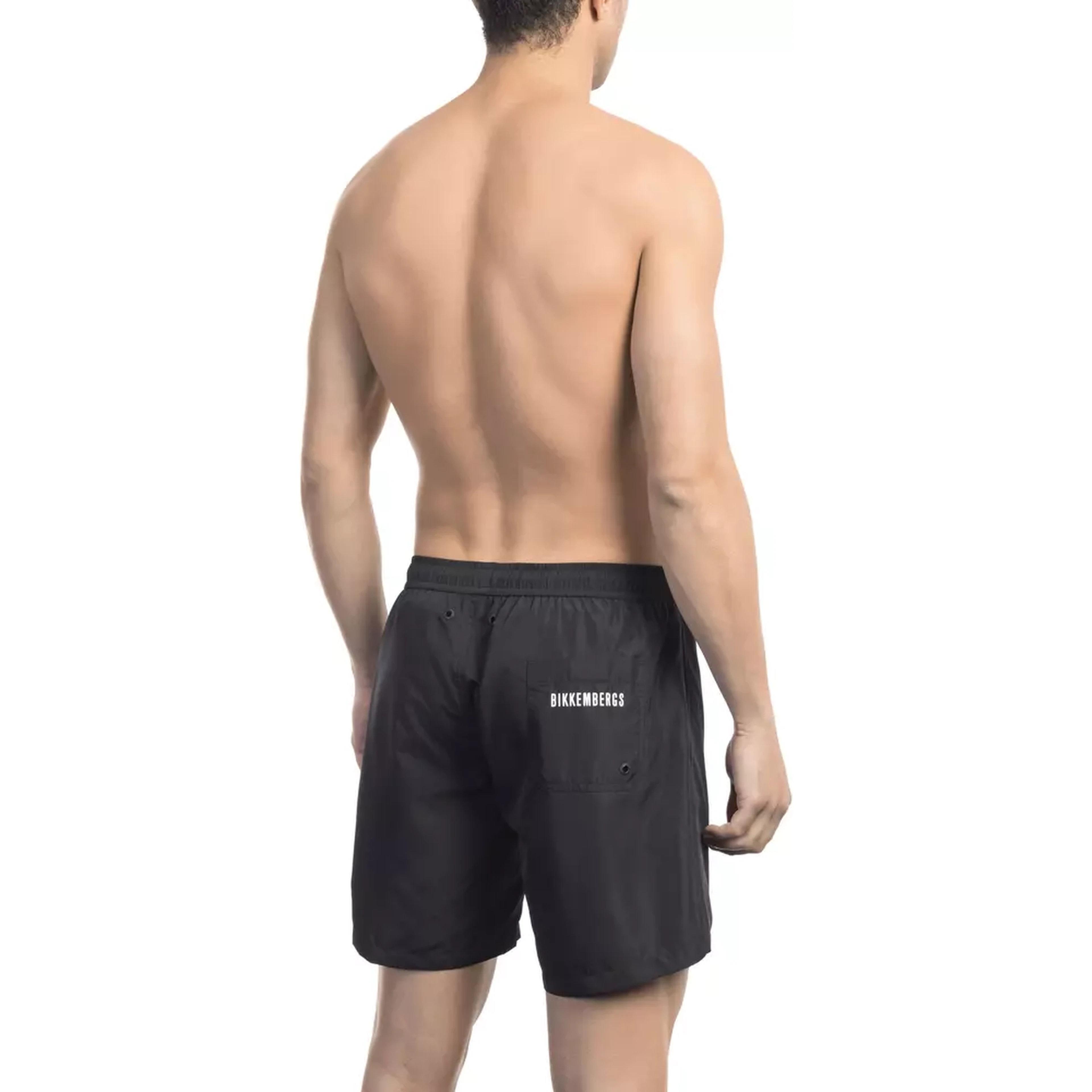 Black Polyester Swimwear