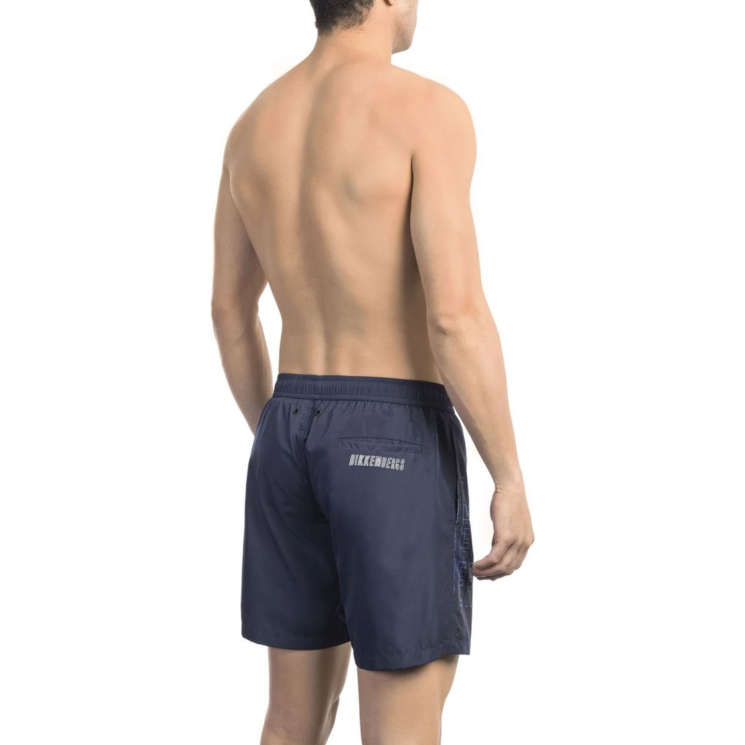 Blue Polyester Swimwear