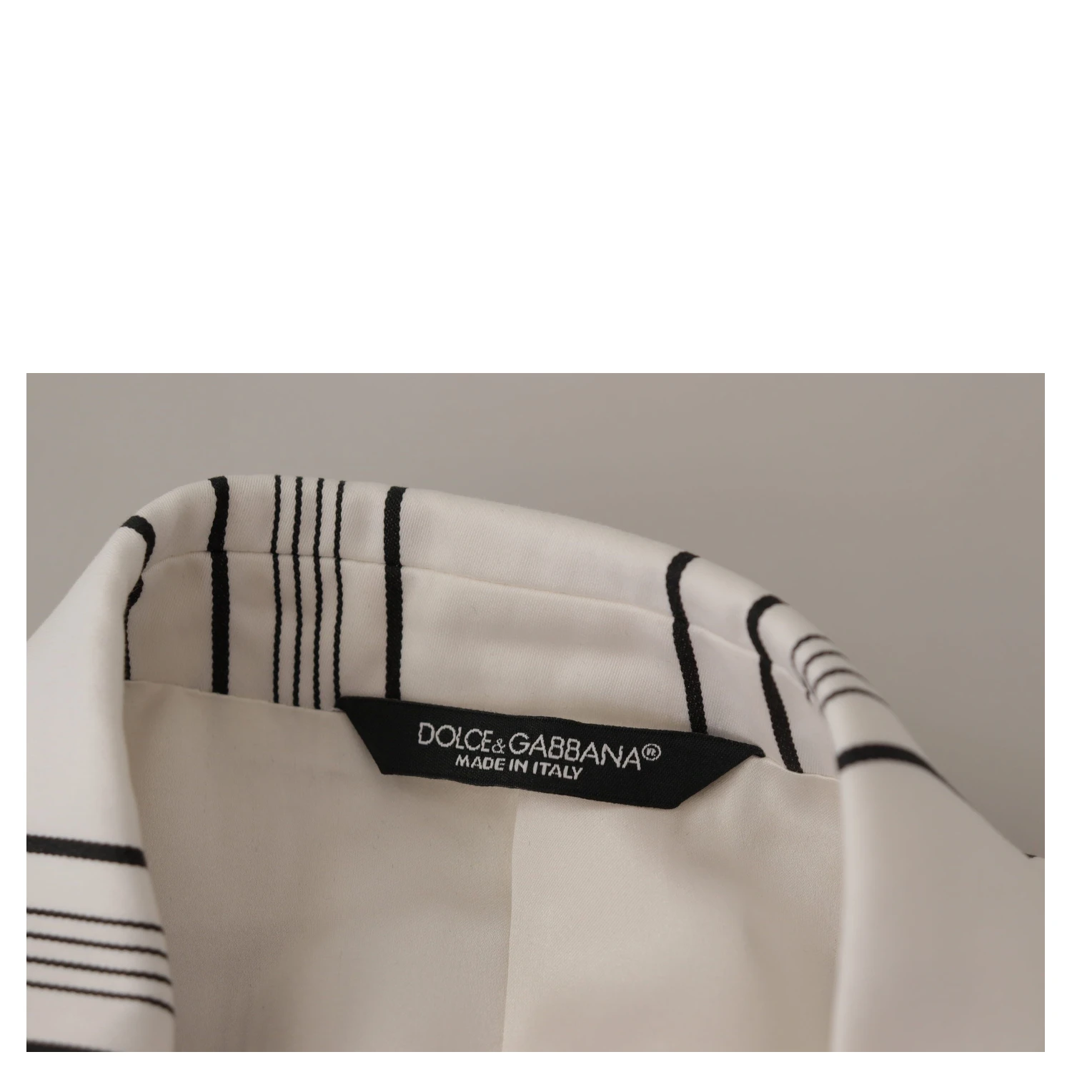 White Stripes Cotton Single Breasted Blazer