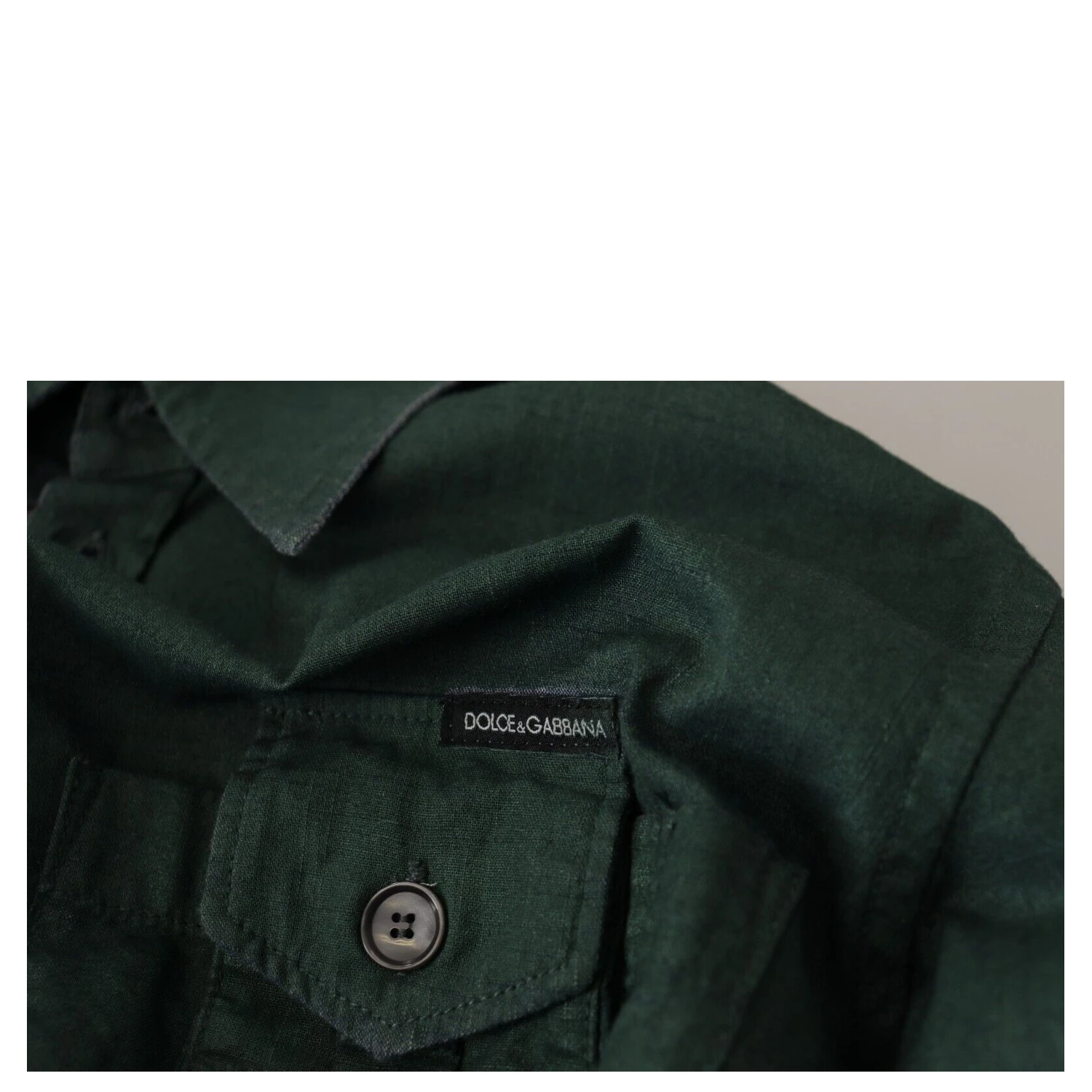 Dark Green Button Down Long Sleeves Shirt