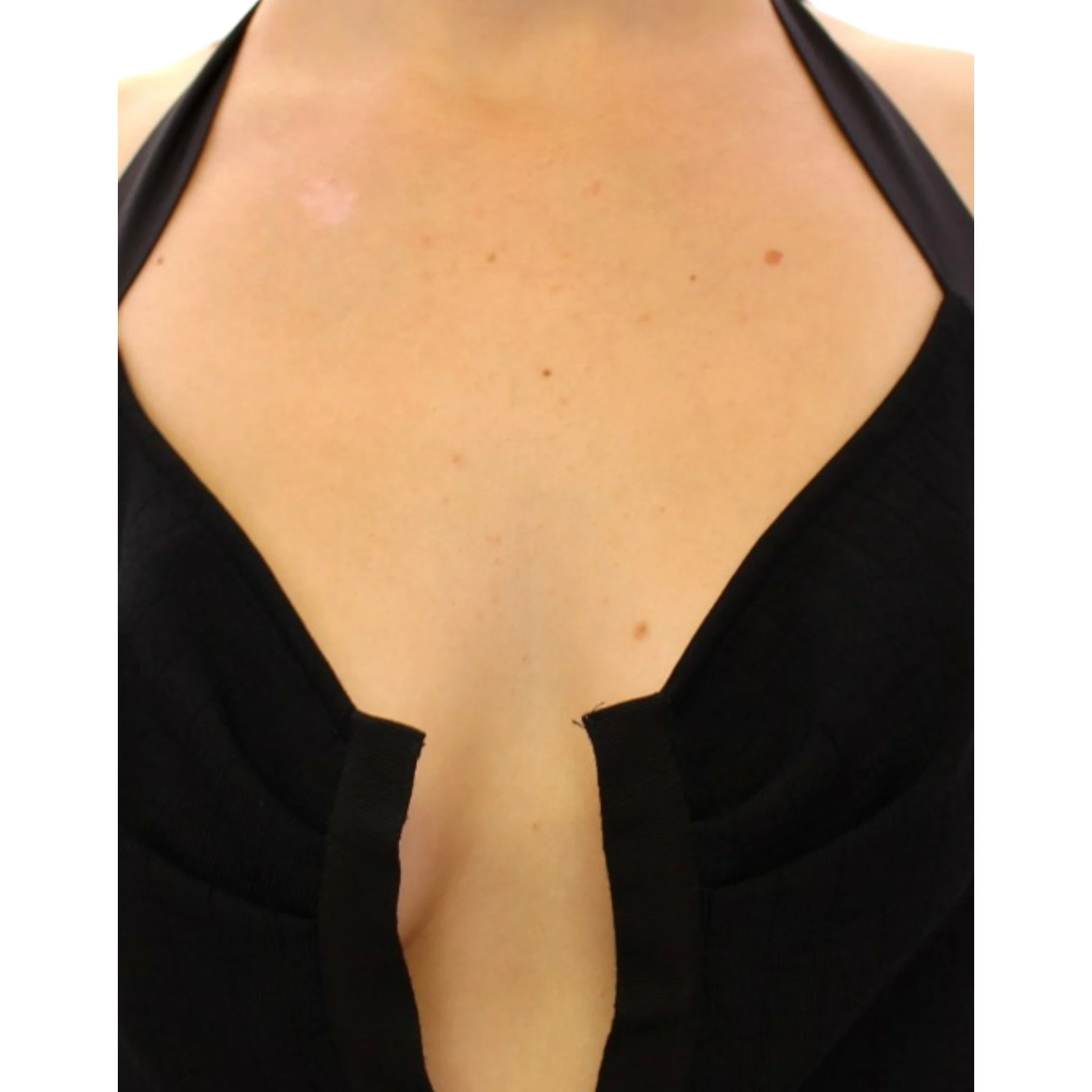 Multicolor floral bubble halterneck dress