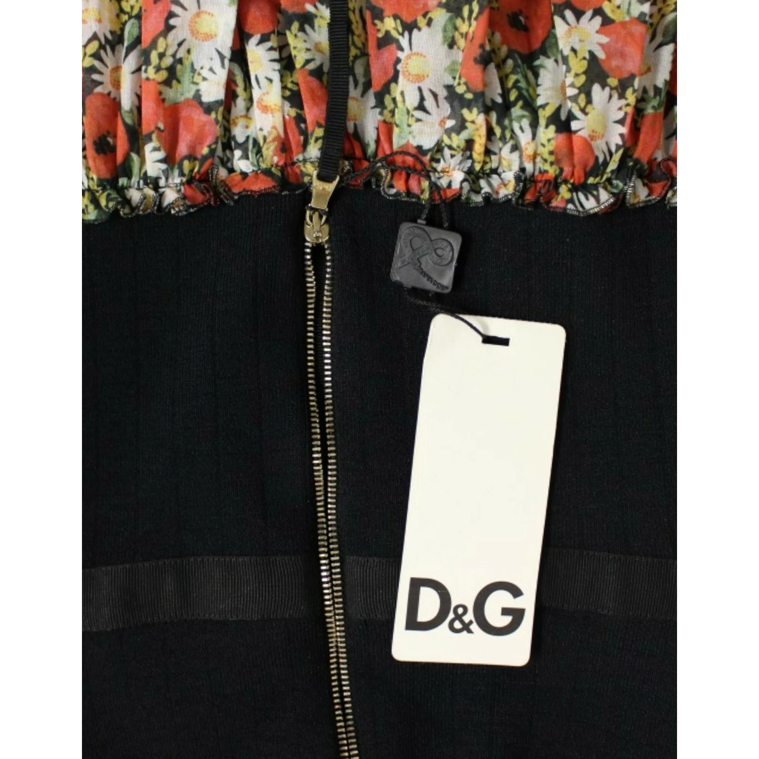 Multicolor floral bubble halterneck dress