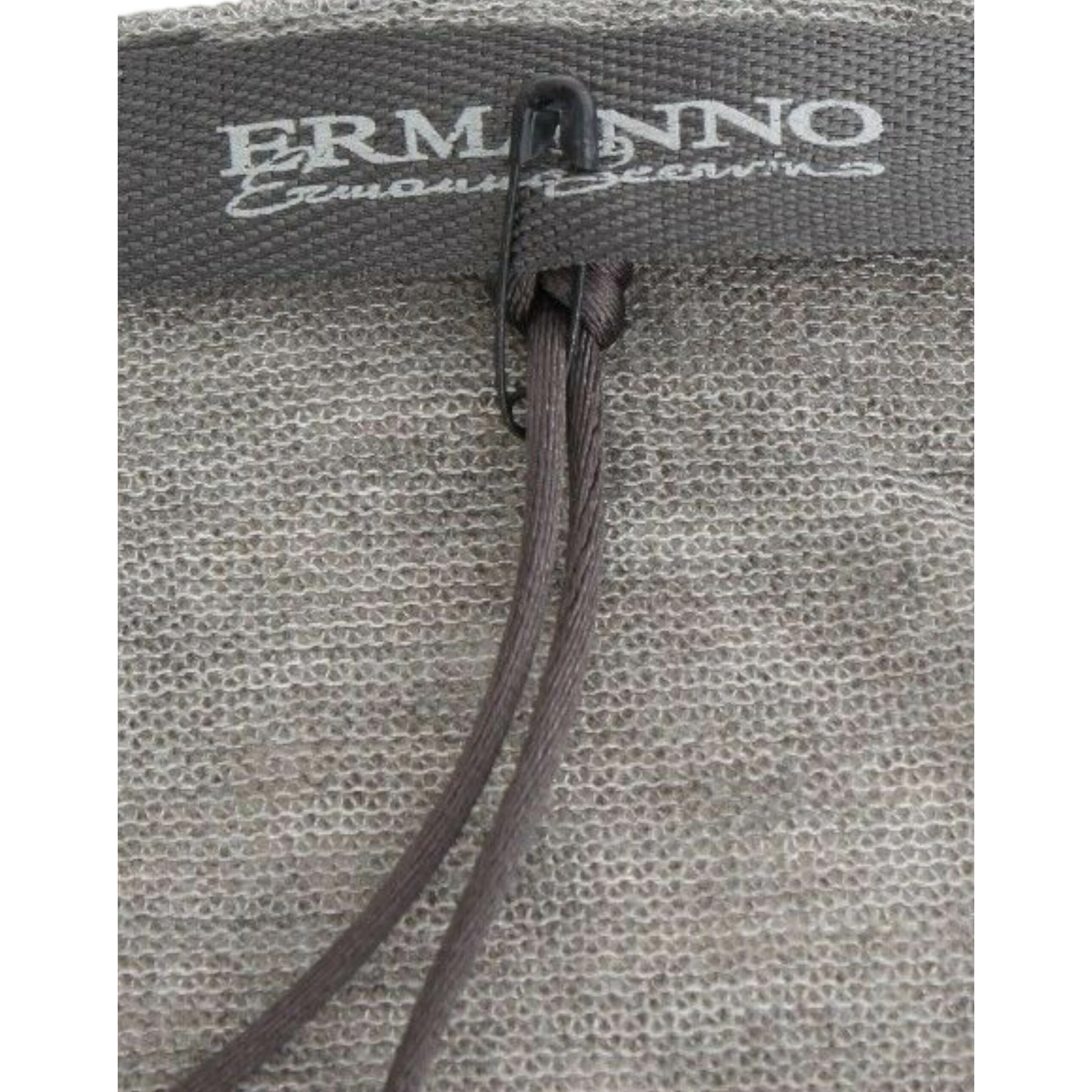 Gray Wool Blend Stretch Long Sleeve Sweater