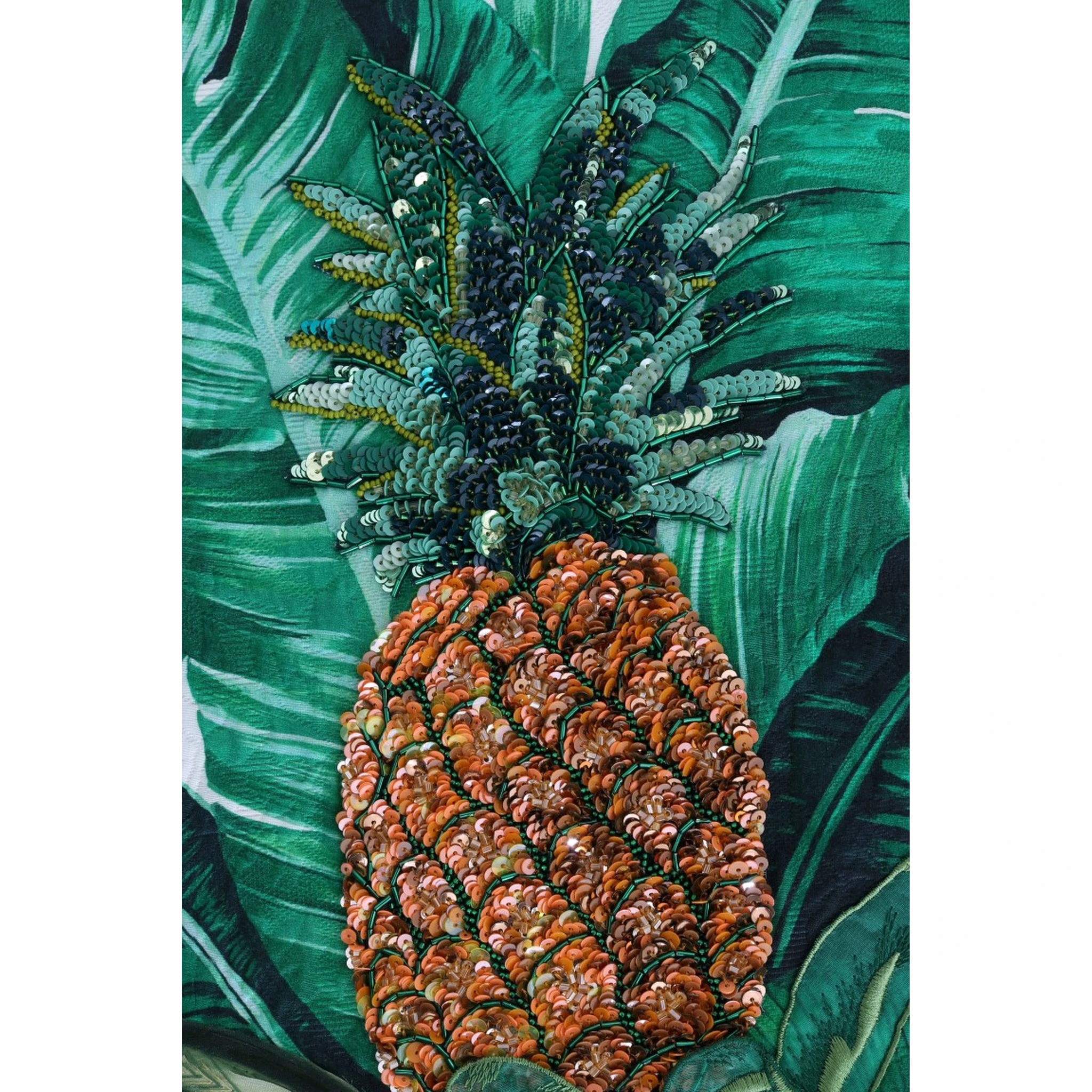 Pineapple Banana Sequins Crewneck Sweater