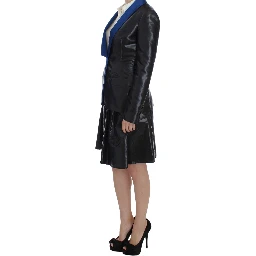 Black Blue Two Piece Suit Skirt & Blazer
