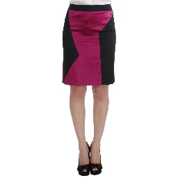 Black Pink Two Piece Suit Skirt & Blazer