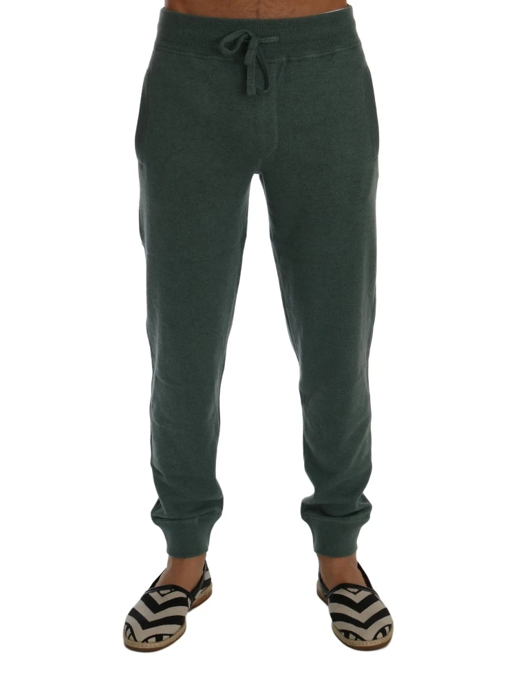 Green Cashmere Training Pants