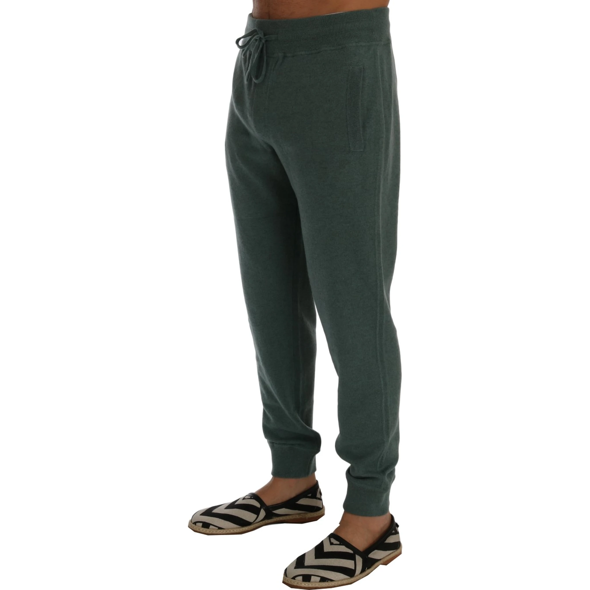 Green Cashmere Training Pants