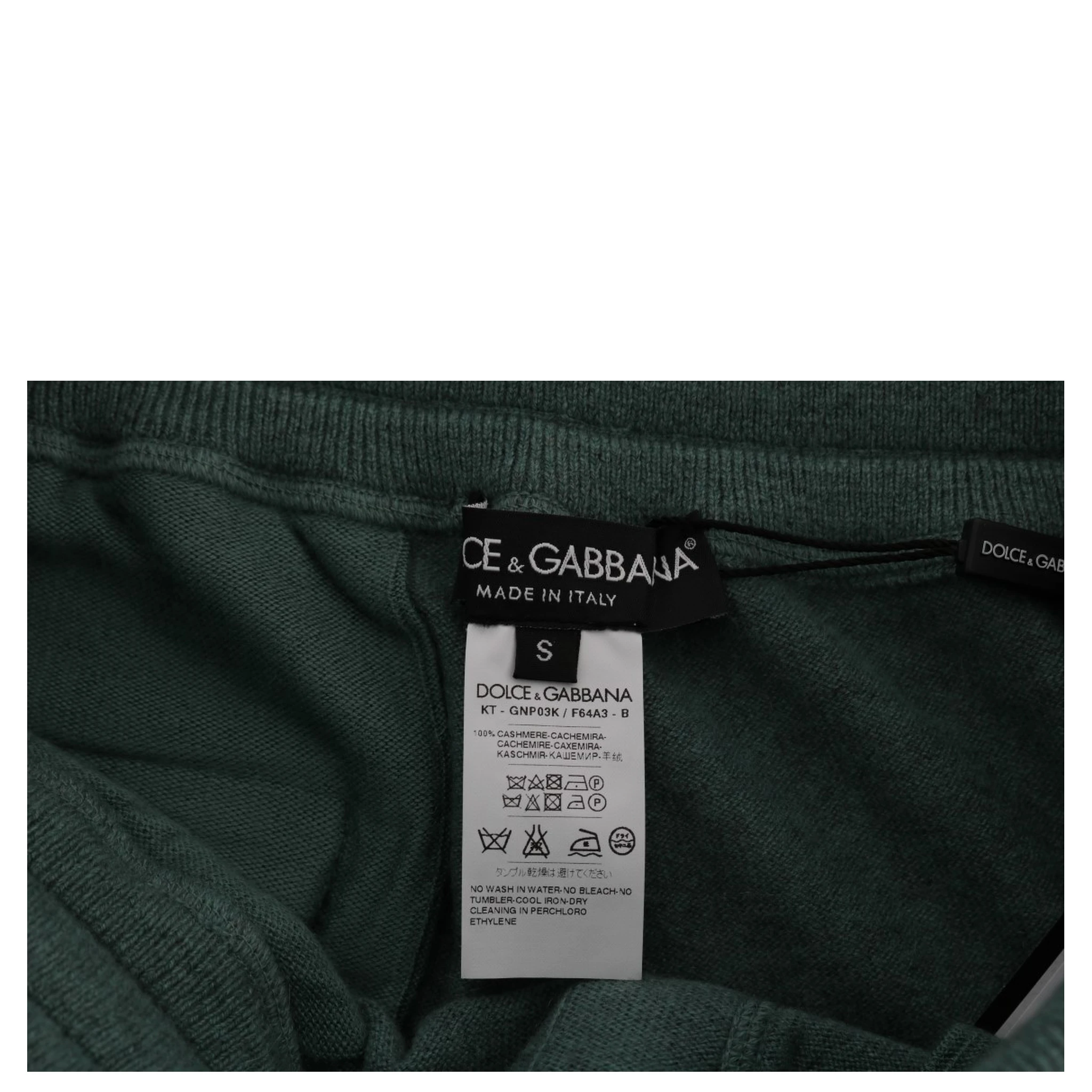 Green Cashmere Training Pants