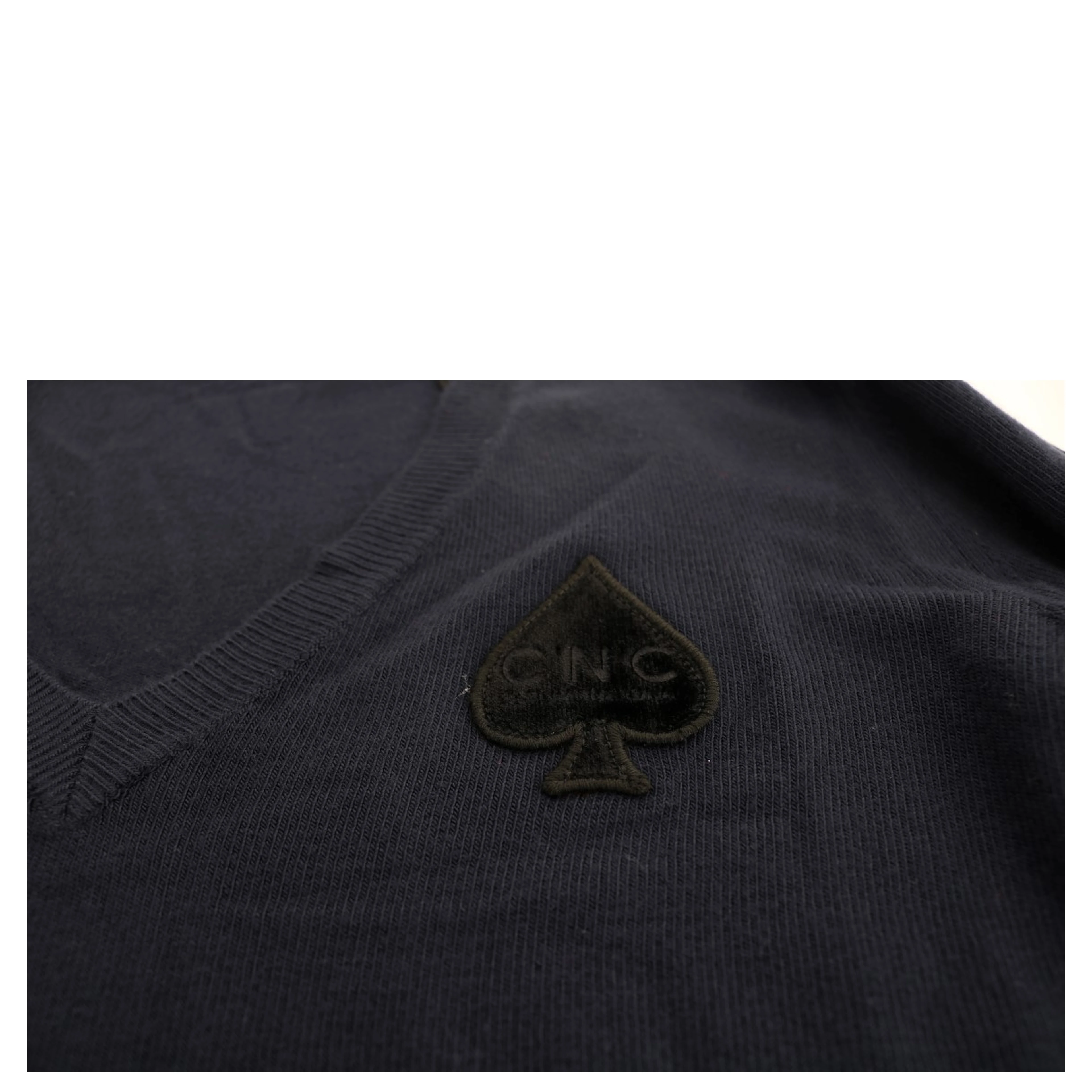 Blue V-neck Viscose Sweater