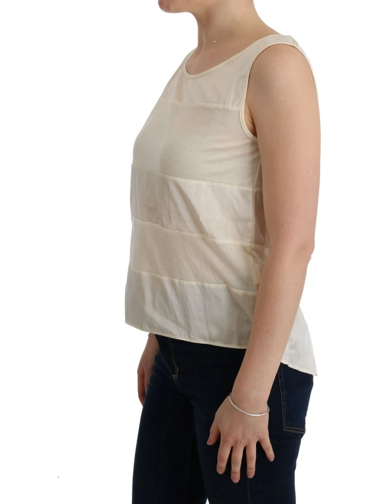 Beige Asymmetric Top Blouse alternative