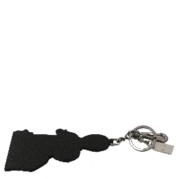 Leather Dominico Stefano #DGFAMILY Logo Badge Keychain