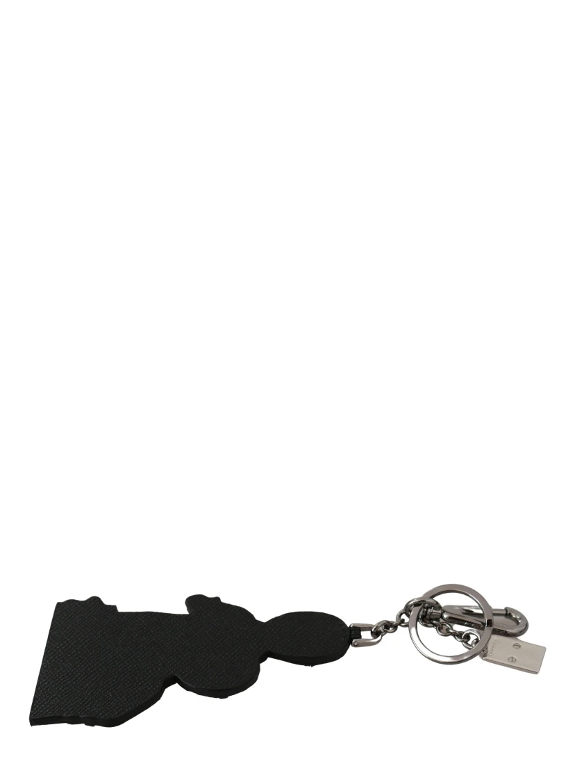 Leather Dominico Stefano #DGFAMILY Logo Badge Keychain