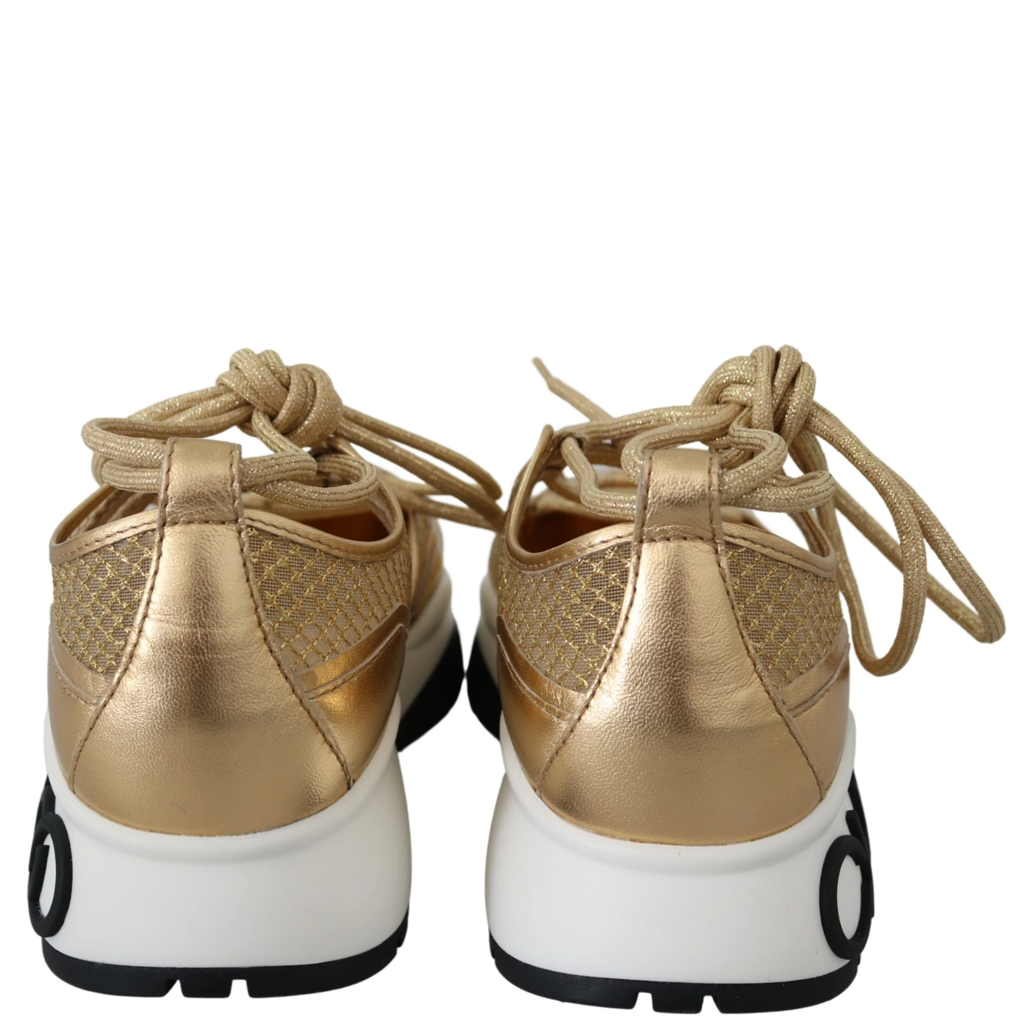 Gold Mesh Leather Michigan Sneakers