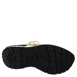 Gold Mesh Leather Michigan Sneakers