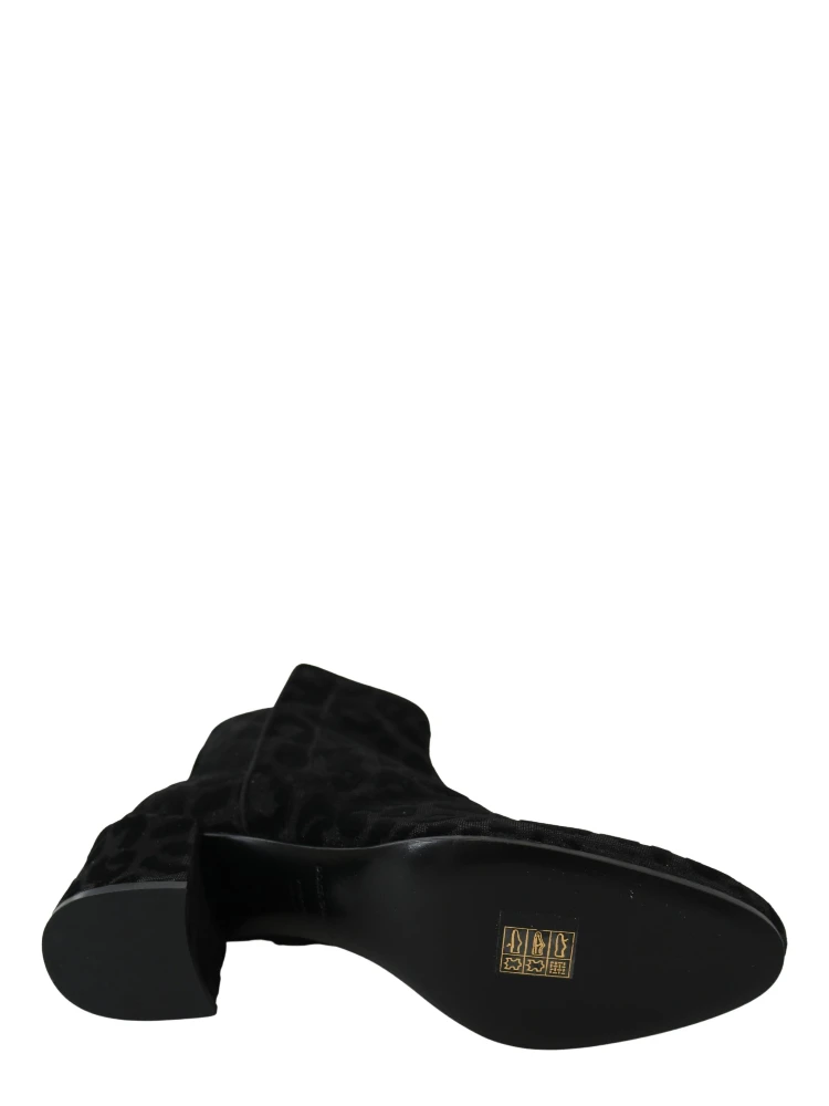 Black Leopard Short Boots Zipper Shoes alternative