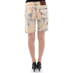 Blue Cotton Washed Jeans Shorts Pants