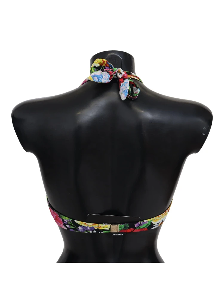 Multicolor Floral Print Swimwear Bikini Tops alternative