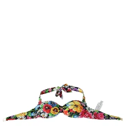 Multicolor Floral Print Swimwear Bikini Tops