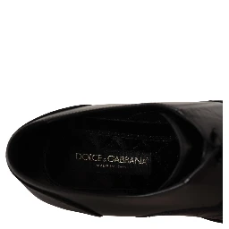 Black Leather Exotic Skins Formal Shoes