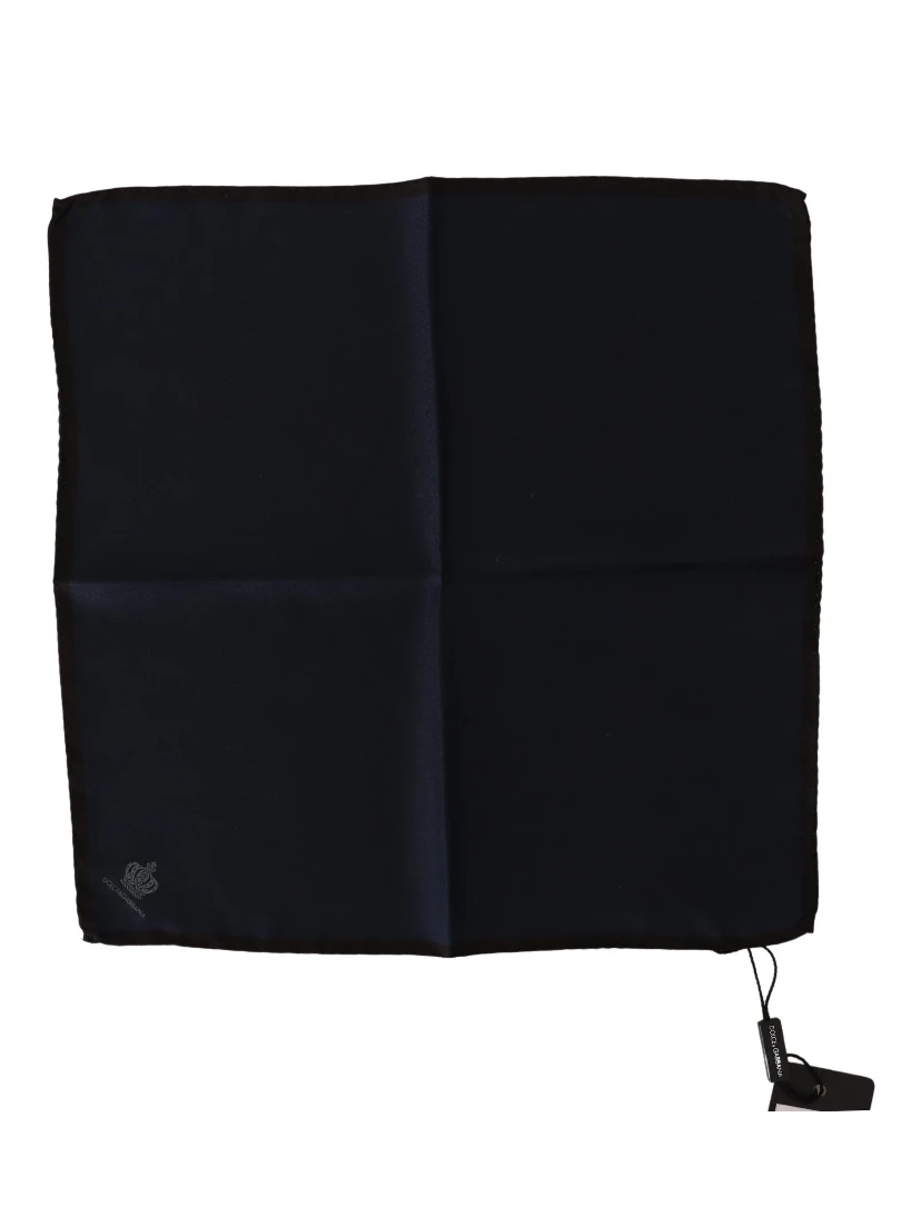 Black Square Handkerchief 100% Silk Scarf