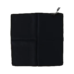 Black Square Handkerchief 100% Silk Scarf